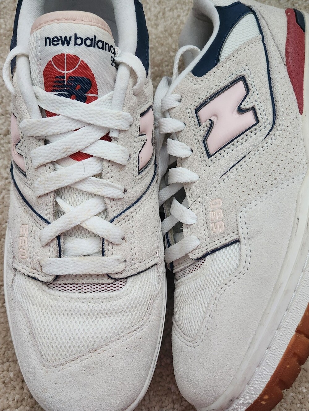 New Balance 550 "Sea Salt / Quartz Pink / Astro Dust" Size 9